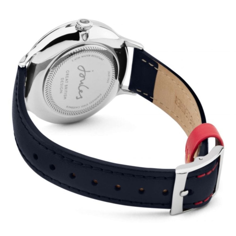 Navy Leather Strap Navy Dial Ladies Watch