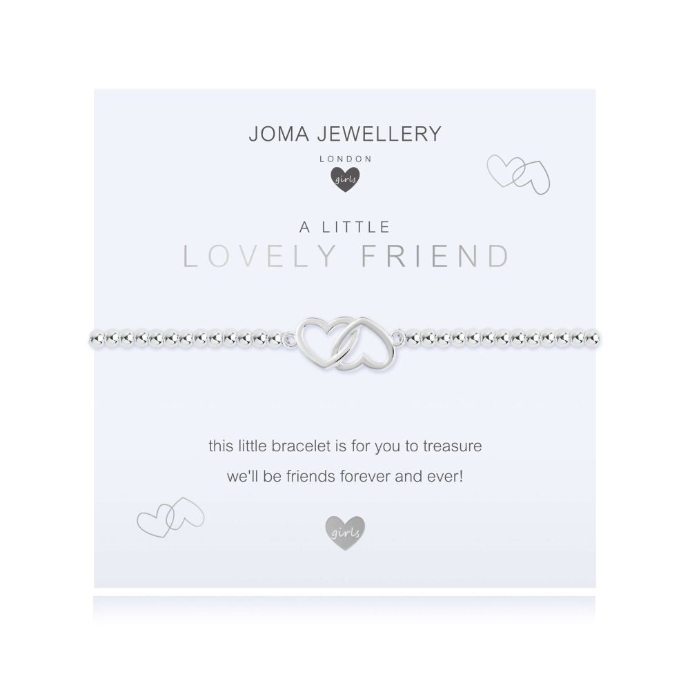 Children's A Little Lovely Friend Silver Stretch Bracelet 15.5cm