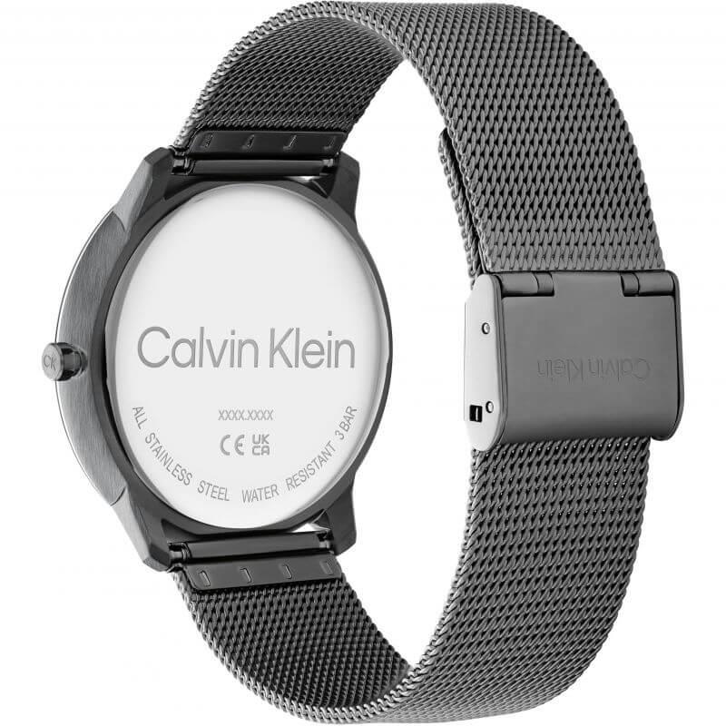 Iconic Dark Grey CK Dial & Dark Grey Mesh Strap Watch