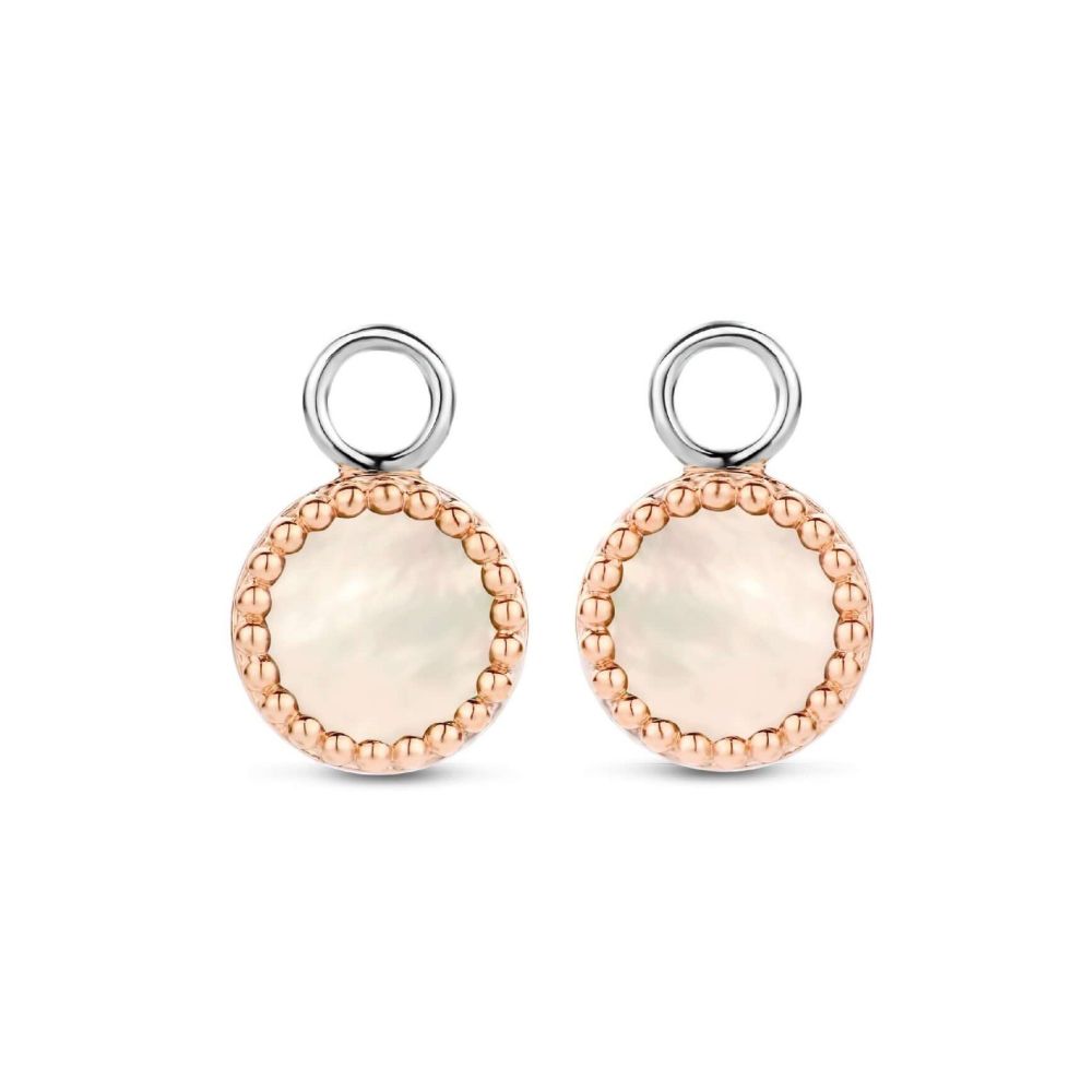MOP Rose Gold Plated Bubble Setting Ear Charm