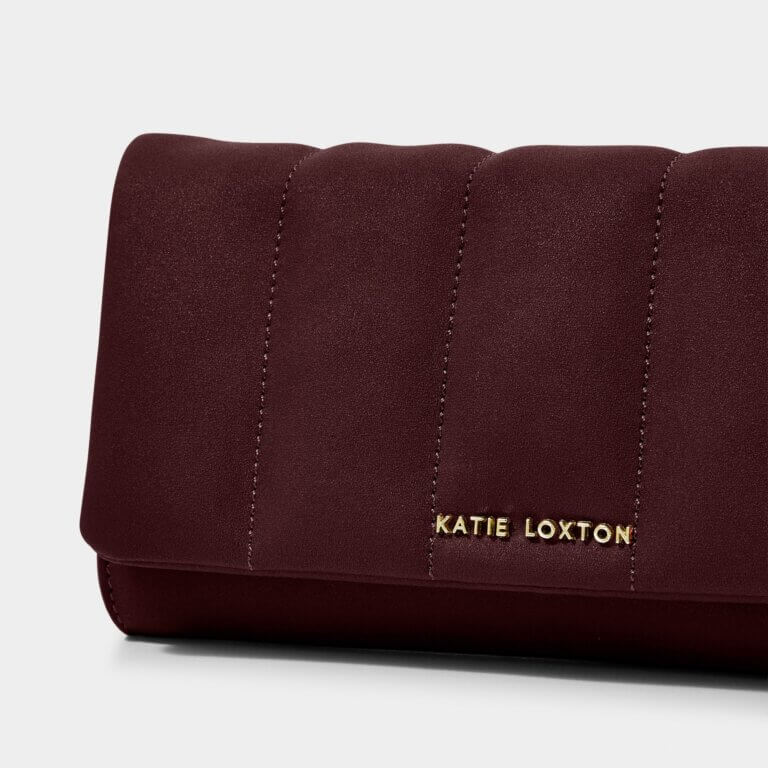 Kayla Quilted Crossbody | Plum | 13cm X 23cm X 3cm