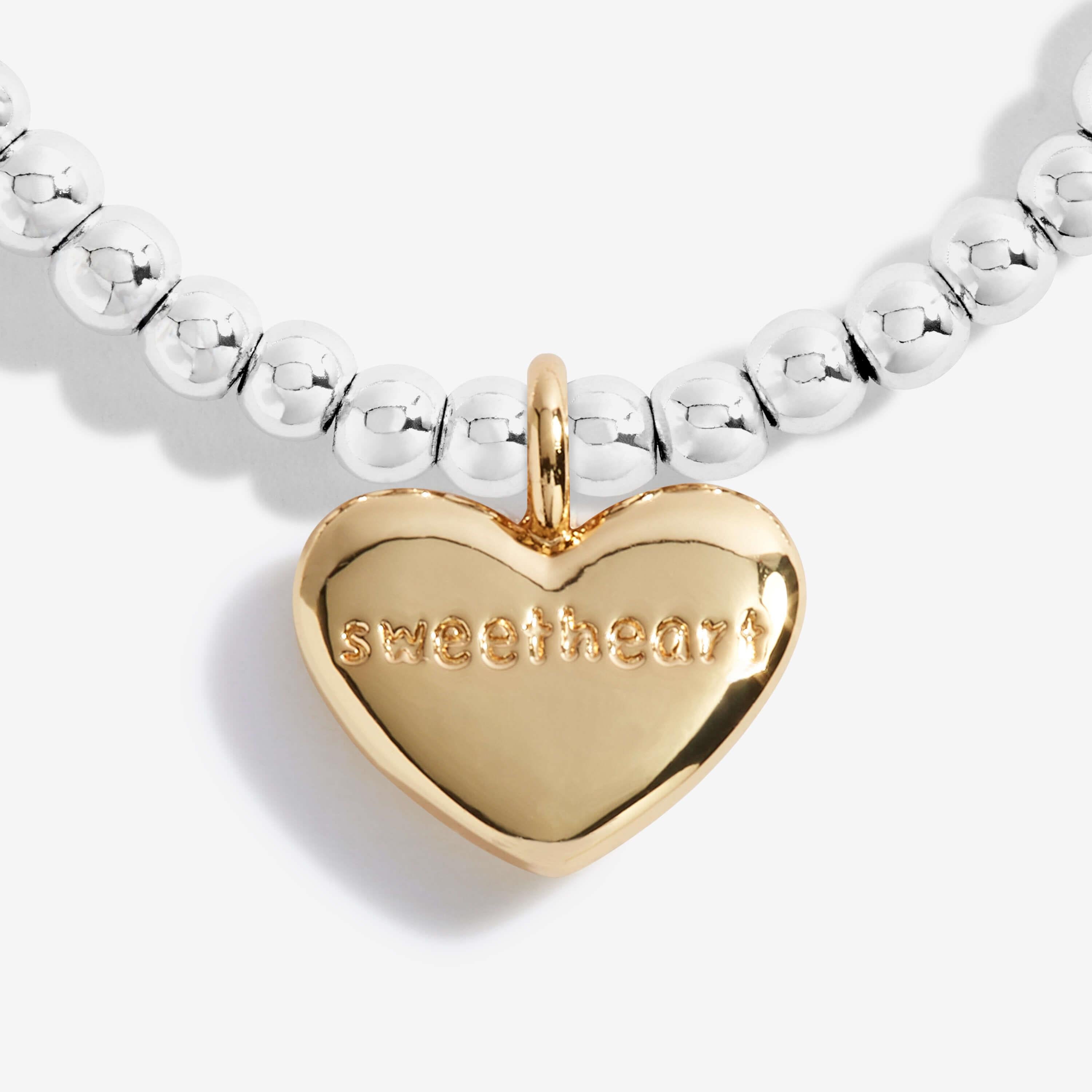 A Little | Sweetheart | Silver | Bracelet | 15.5cm Stretch