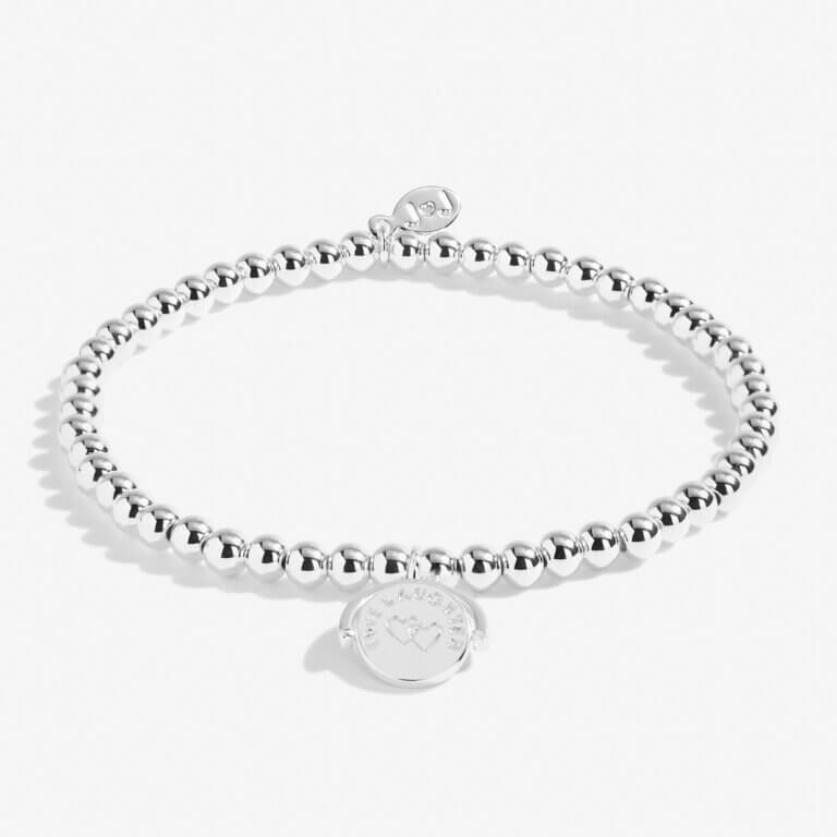 Spinning Boxed A Littles | Love Laughter Happy Ever After | Silver | Bracelet | 17.5cm Stretch