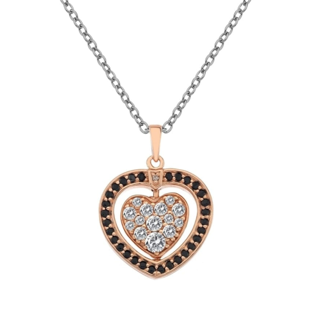 Turning Heart Rose Gold Plated Pendant