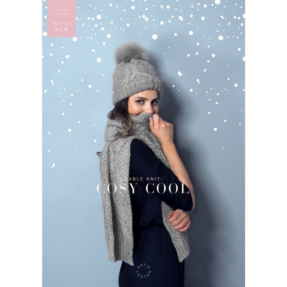 Cable Knit Scarf - Charcoal