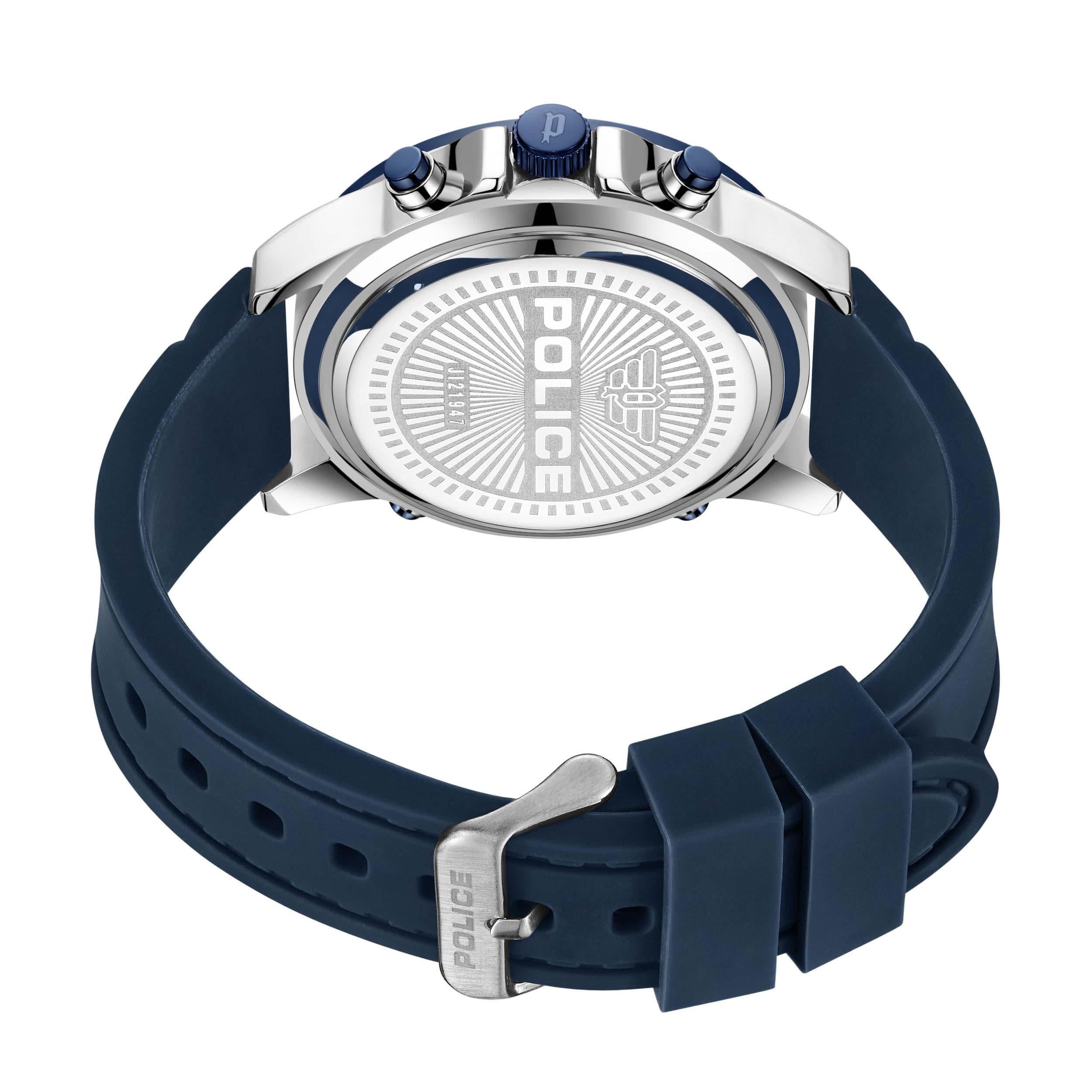 RIG Blue Digital Silicone Strap Watch