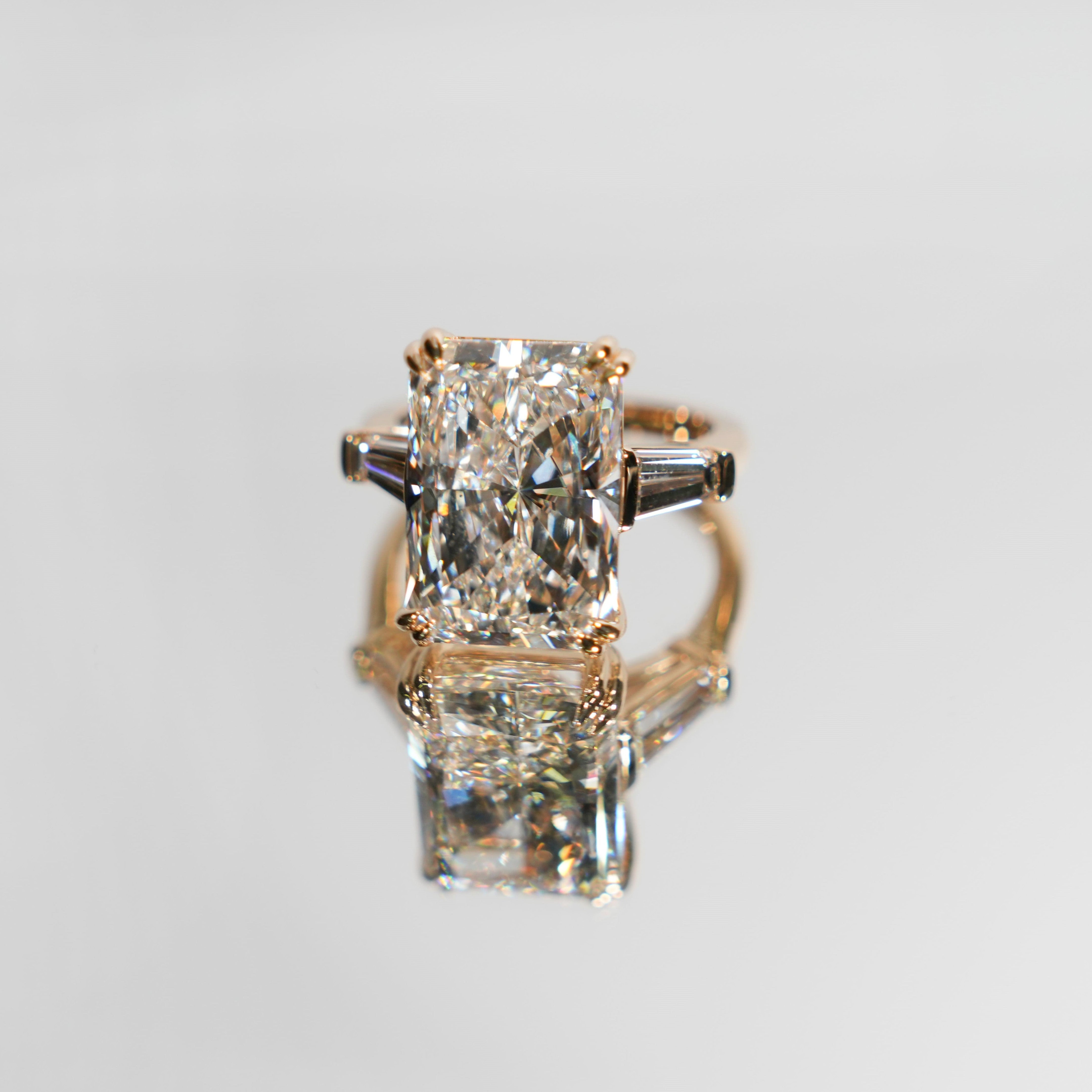 10ct Three Stone Bespoke Ring