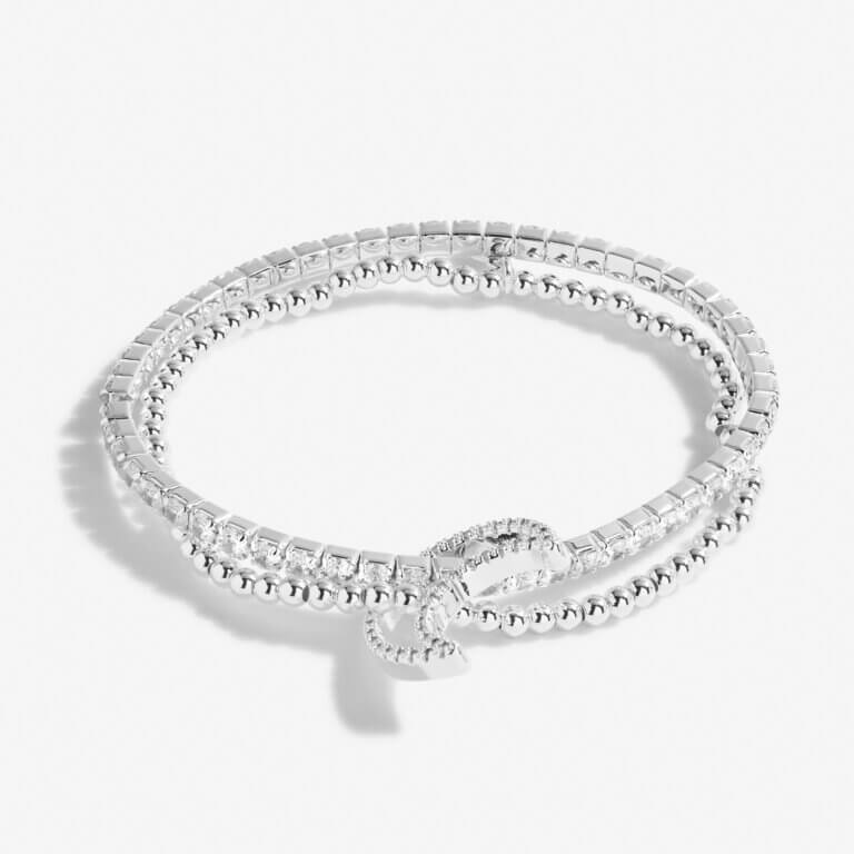 Lila Lustre | Moon | Silver | Bracelet | 17.5cm Stretch