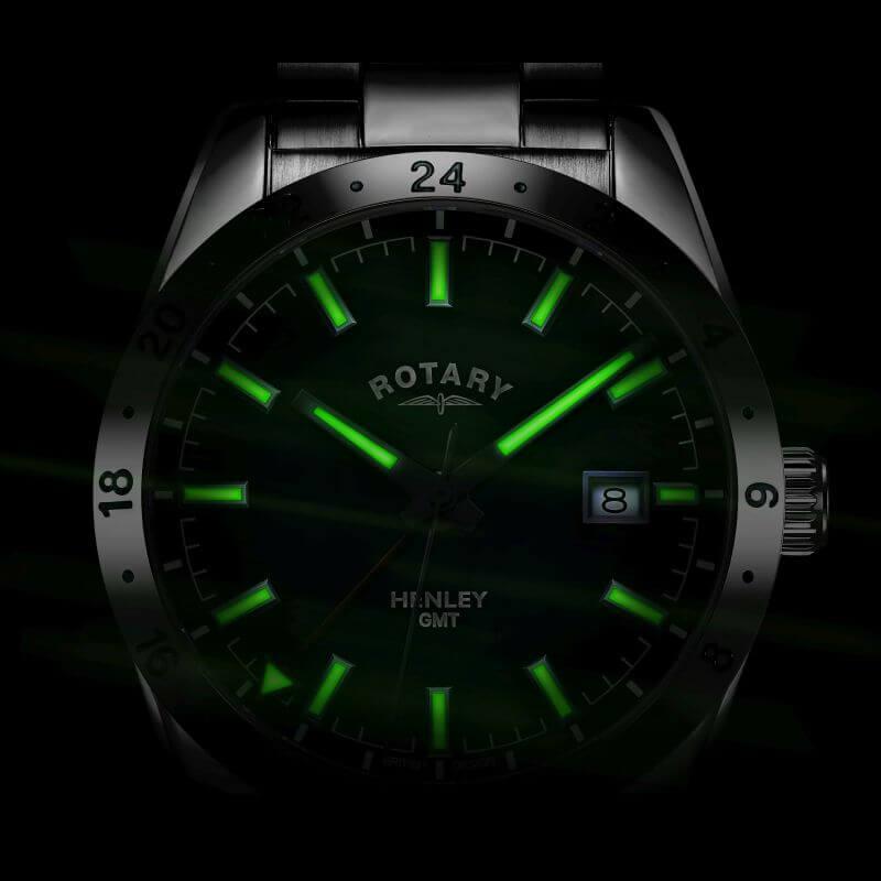 Henley GMT Swiss Movement Green Dial Gents Watch