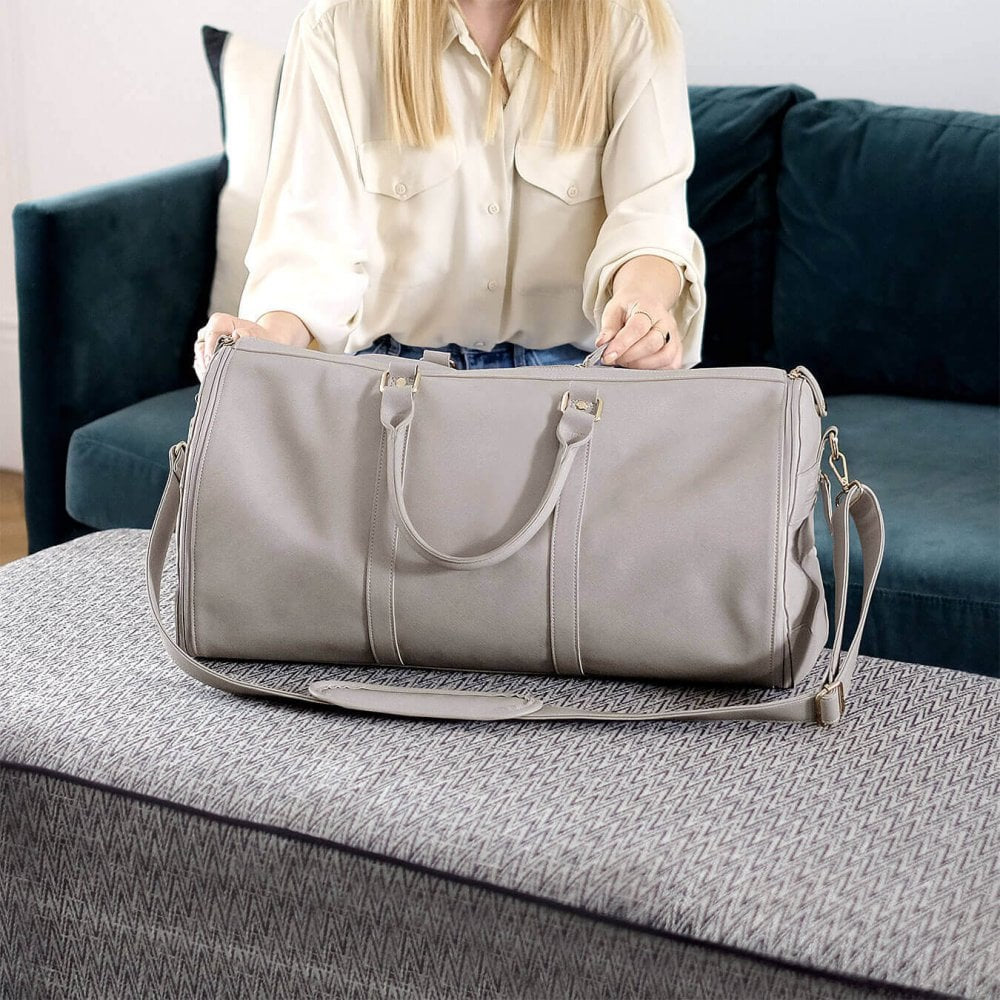 Taupe Zipped Suit Bag