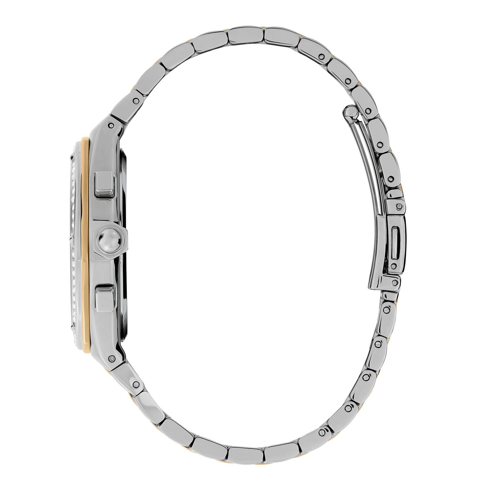 Hexa Multi-Function White & Two Tone Bracelet Watch