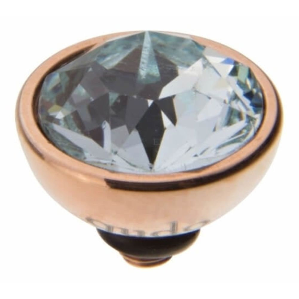 Famosa Rose Gold 10mm Bottone Ring Top Light Azore