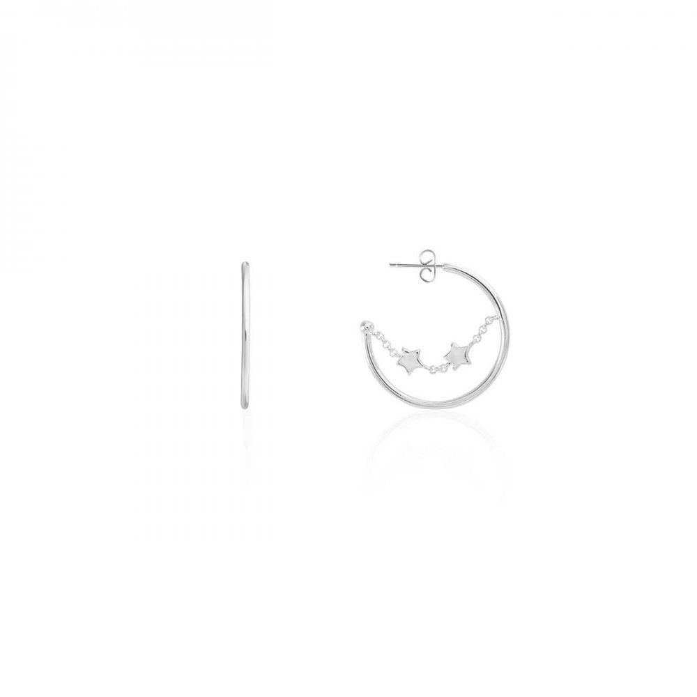 Celeste | Silver | Stardust Hoop | Earrings