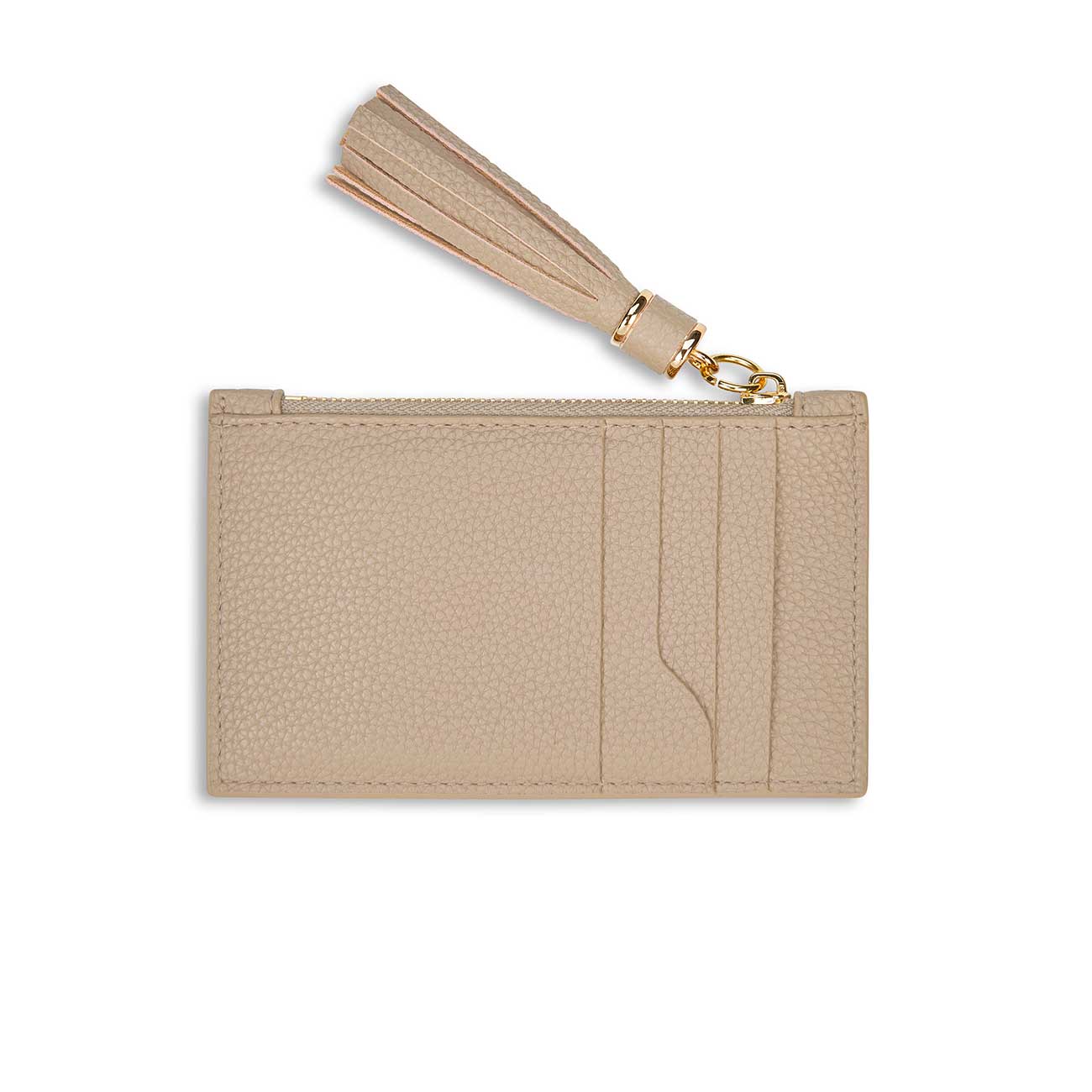 Tassel Card Holder | Taupe