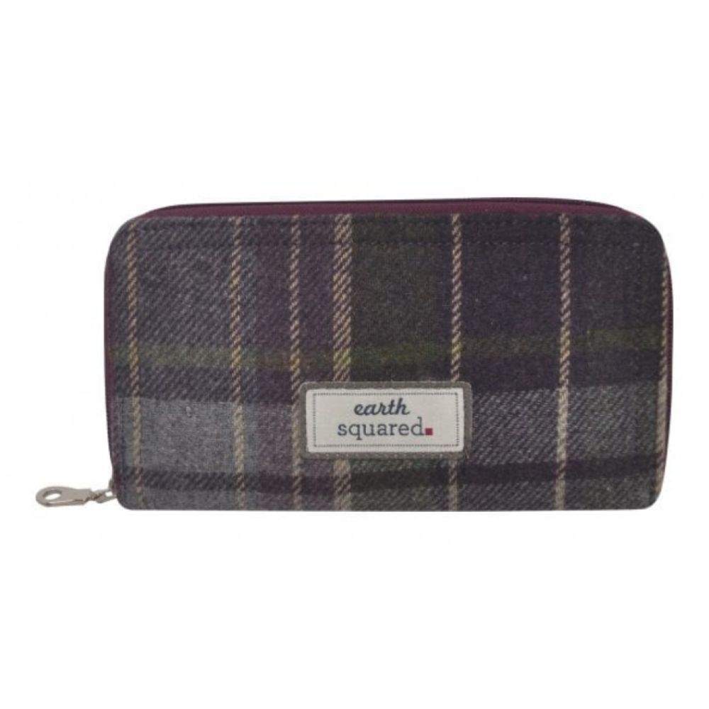 Purple Quartz Tweed Wallet