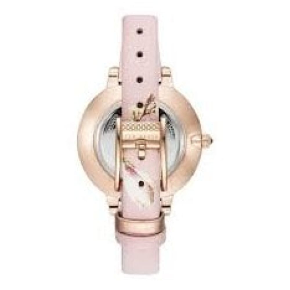 Rose Gold Pink Floral Ladies Watch
