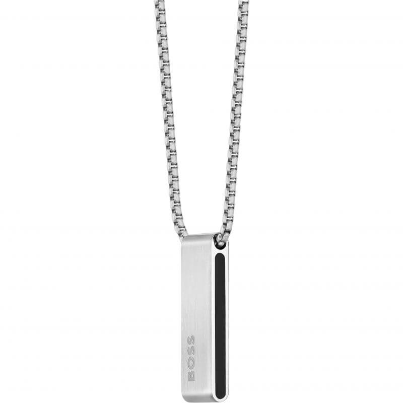 Stainless Steel Dog Tag Style Pendant Necklace