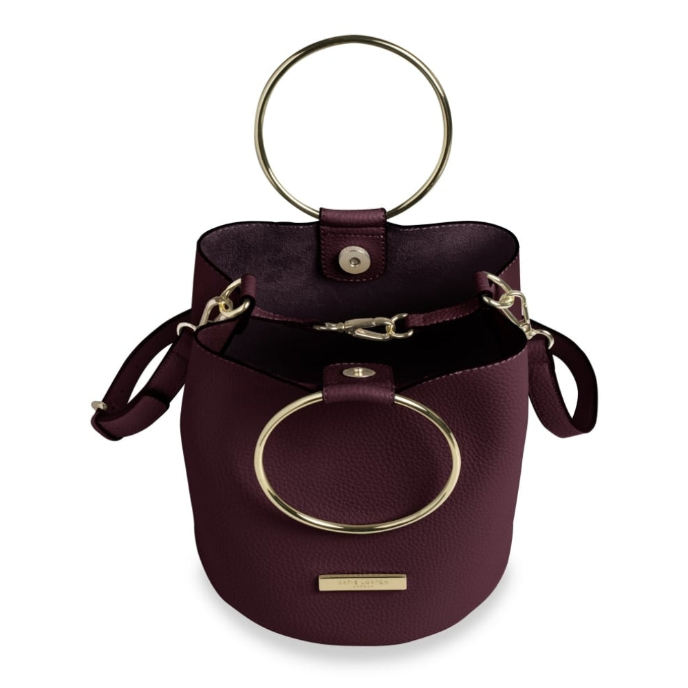 SUKI BUCKET BAG - burgundy - 20x18x6cm