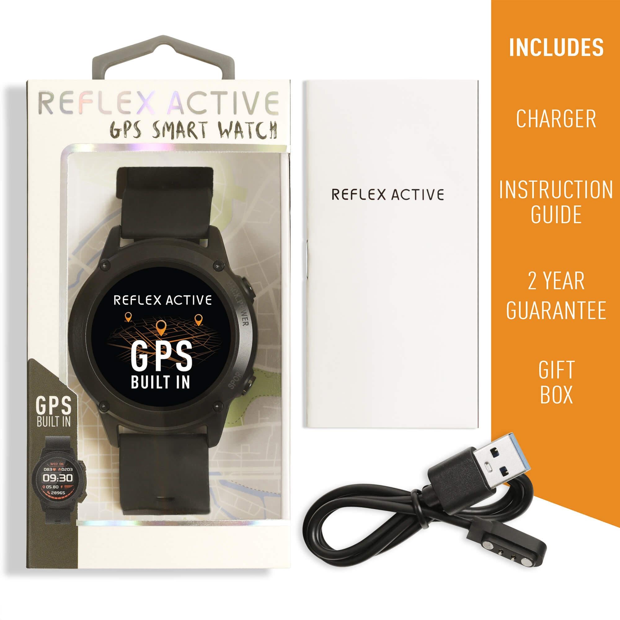 Series 18 Black Smart Watch With Built-In GPS