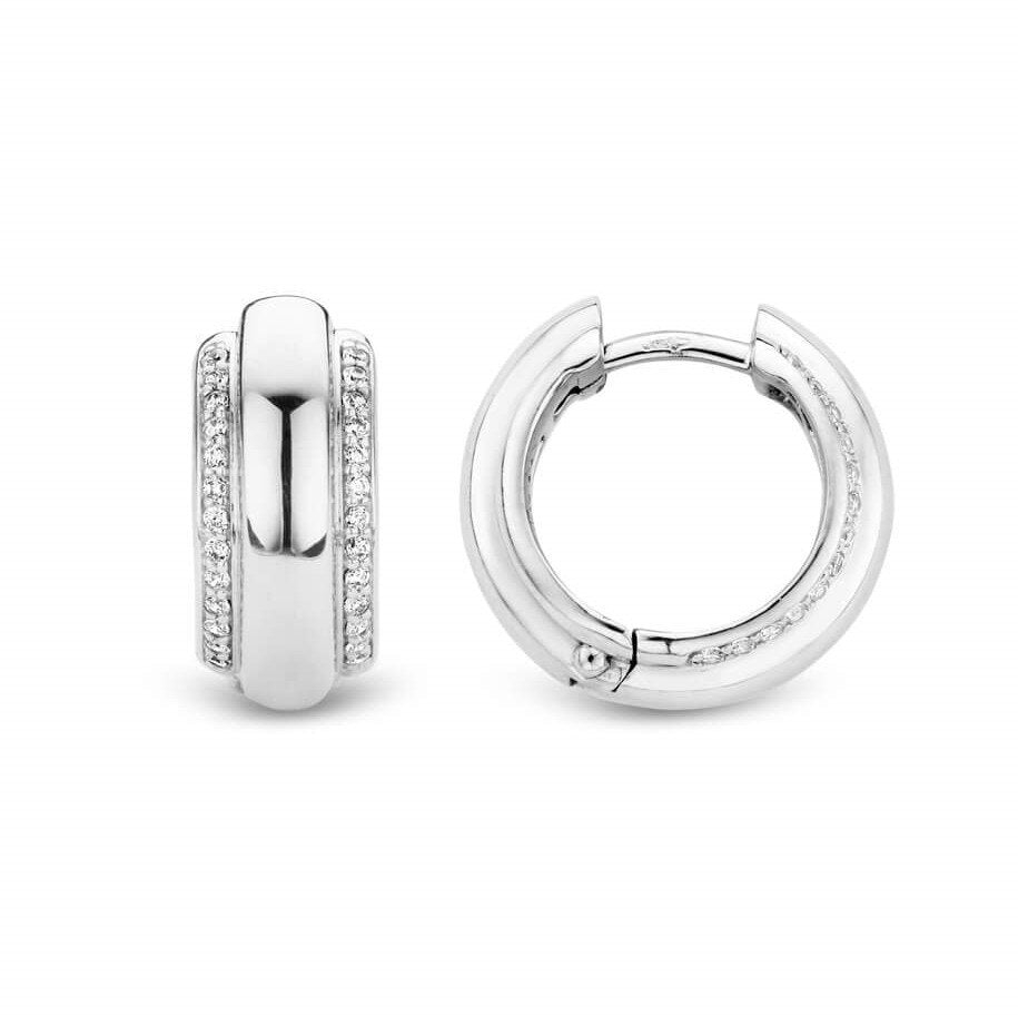 CZ Circle Hoop Earrings