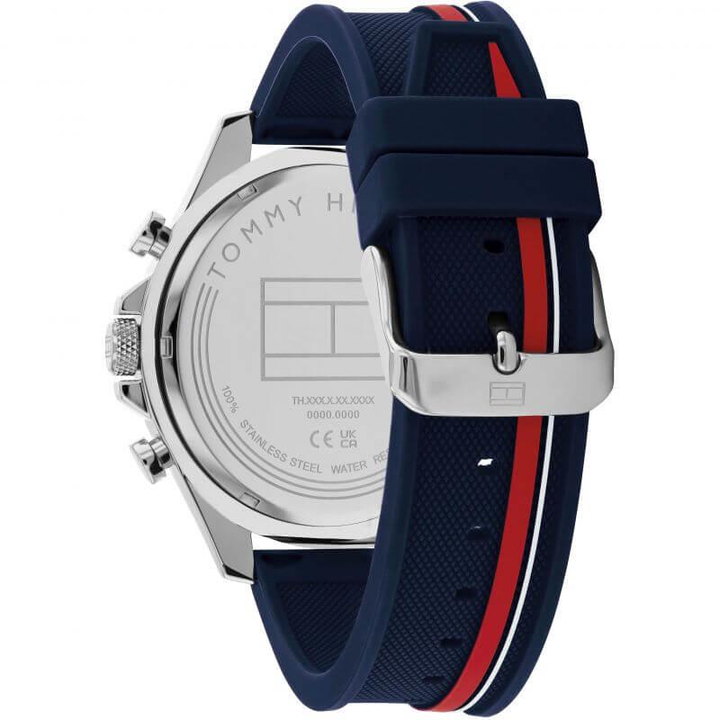 Clark Blue Chronograph Dial Silicone Strap Watch