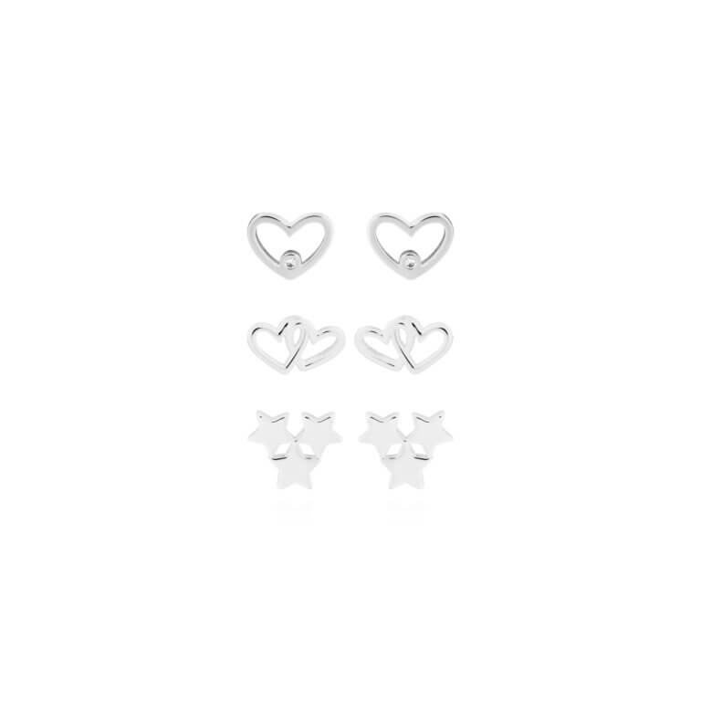 Occasion Earring Box | Merry Christmas Friend | Silver | Earrings | Set Of 3 Earrings