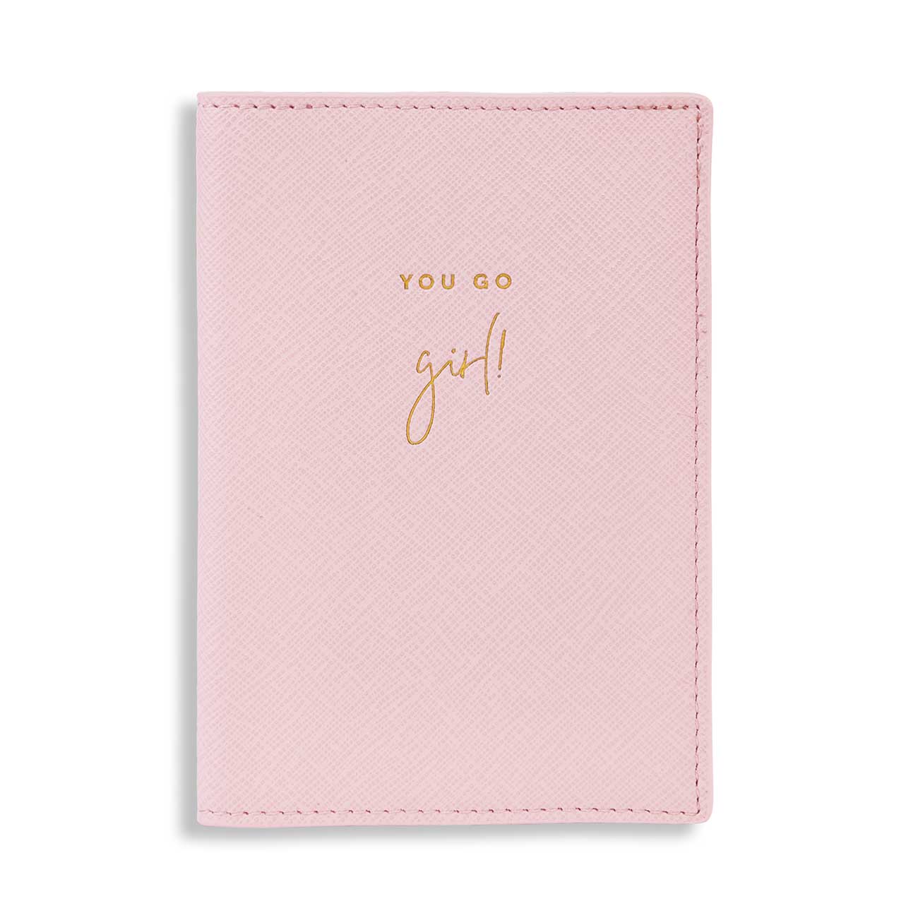 Boxed Passport Holder and Luggage Tag Set | You Go Girl! | Blush Pink