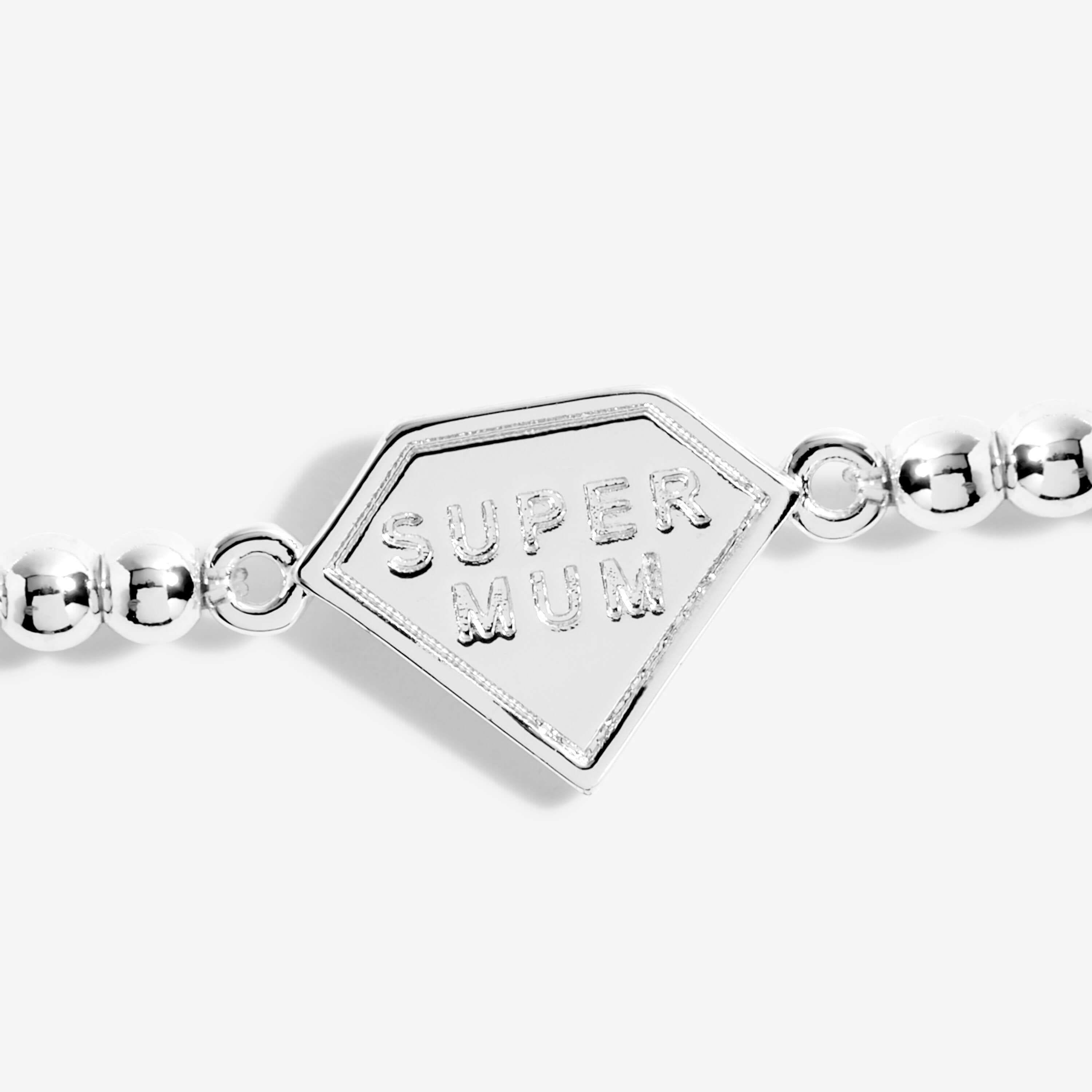 A Little | Super Mum | Silver | Bracelet | 17.5cm Stretch