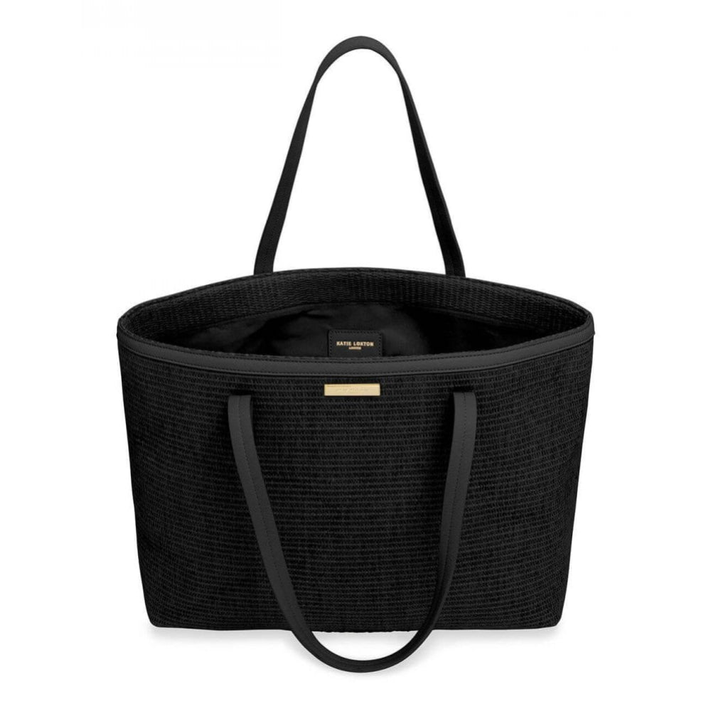 Callie Large Tote Beach Bag | Black | 33.8 X 50 X 18cm