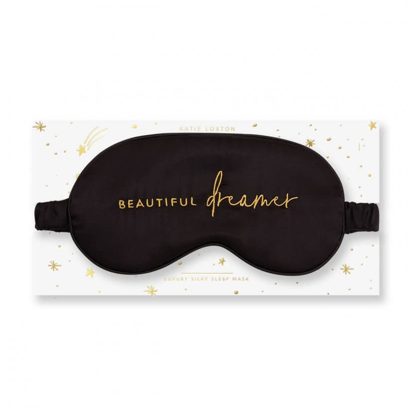 Satin Eye Mask | Beautiful Dreamer | Black