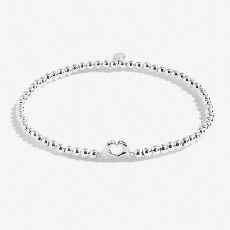 A Little 'Friendship Laughter Happiness' Silver Plated Bracelet
