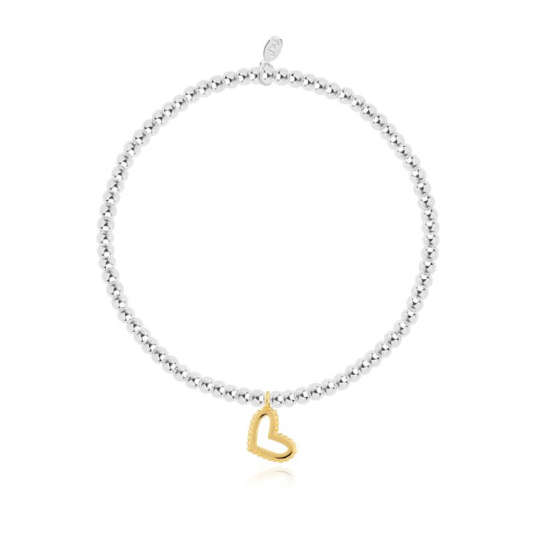 A Little | Fabulous Friend | Silver And Gold | Bracelet | 17.5cm Stretch