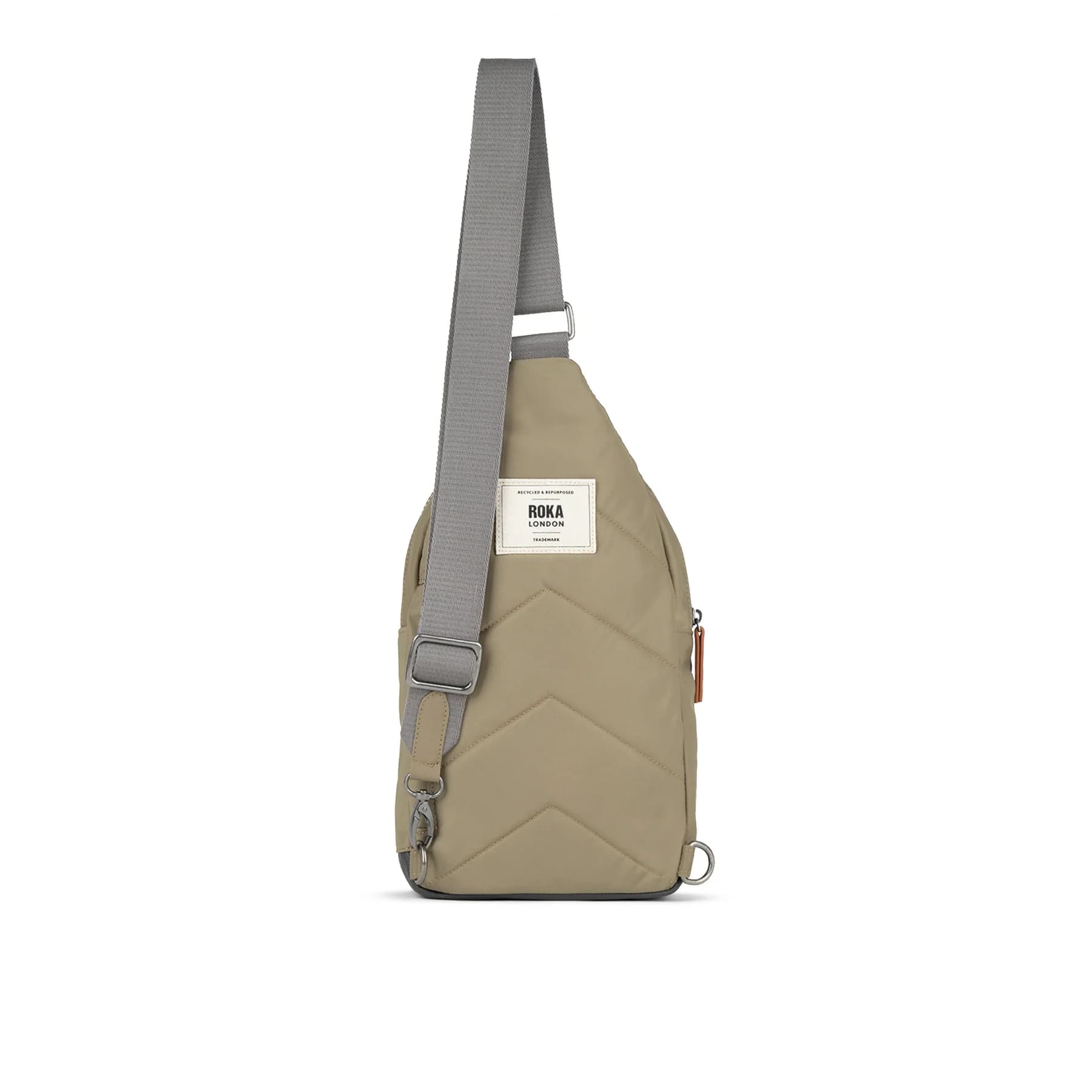 Willesden B Taupe Recycled Nylon Large Sling Bag
