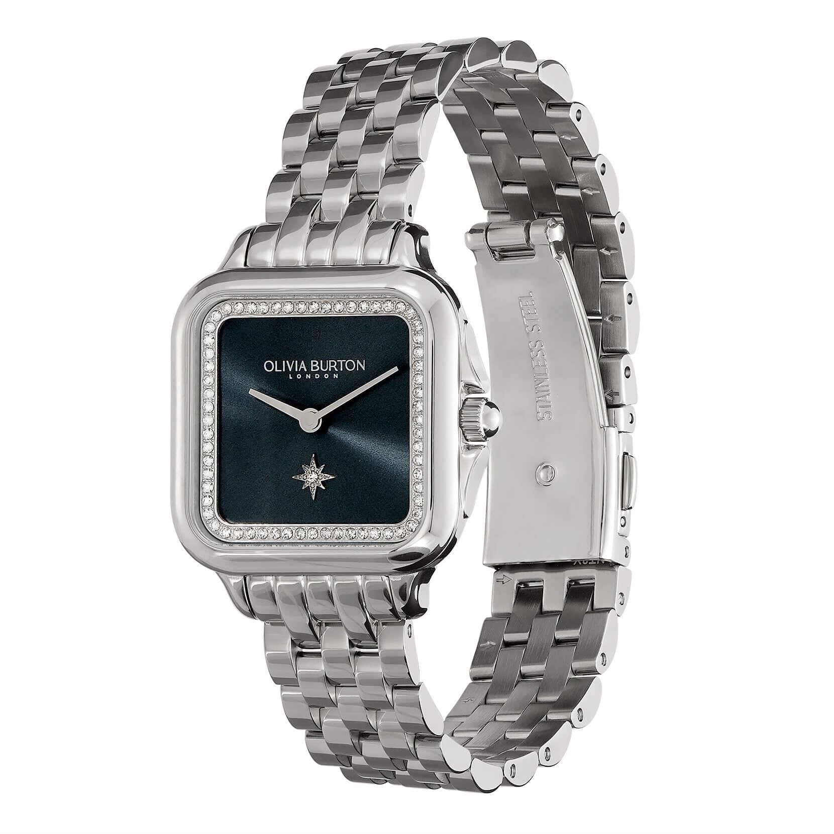 Grosvenor Blue & Silver Bracelet Watch