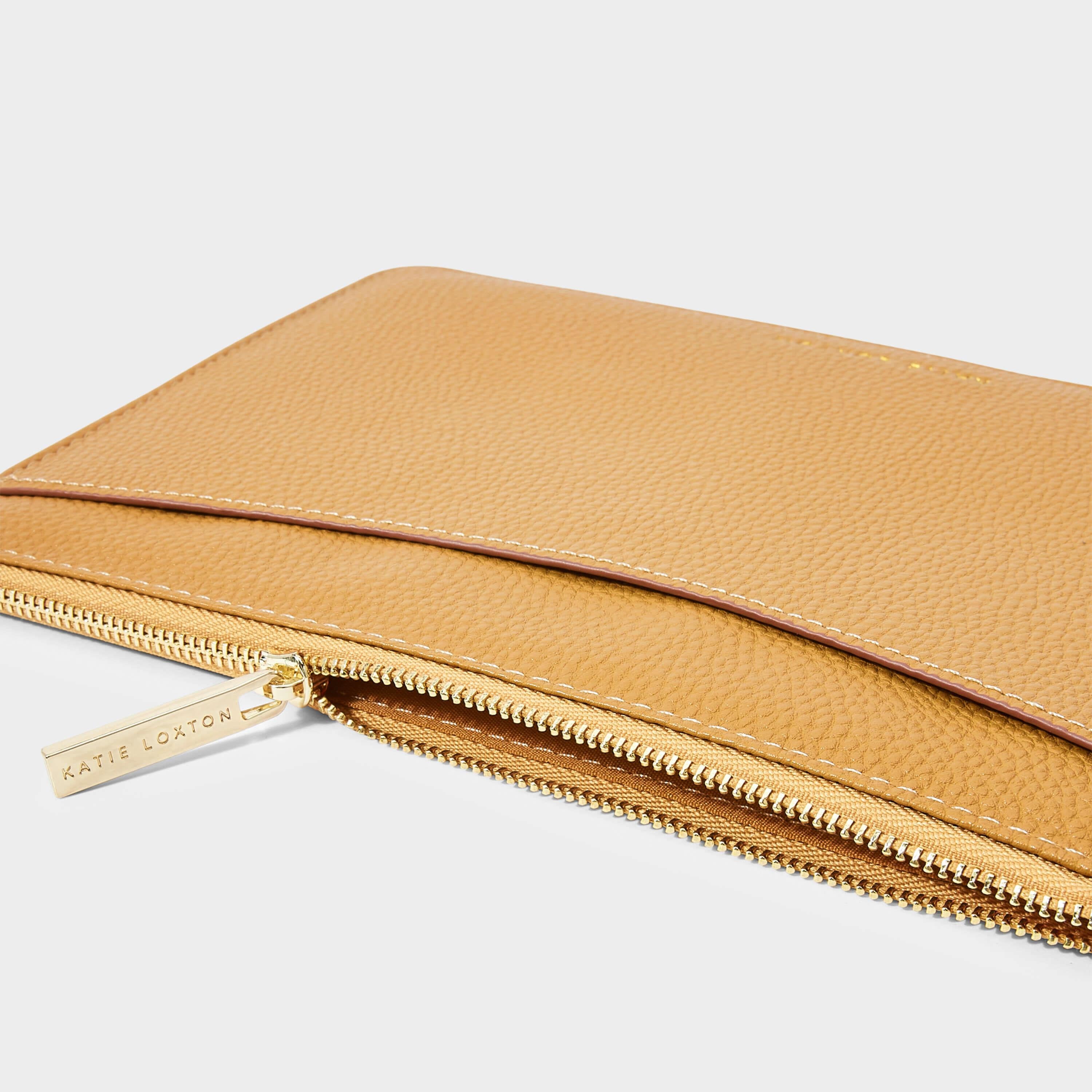 Cara Pouch | Dark Amber | 16 X 24 X 1.5cm