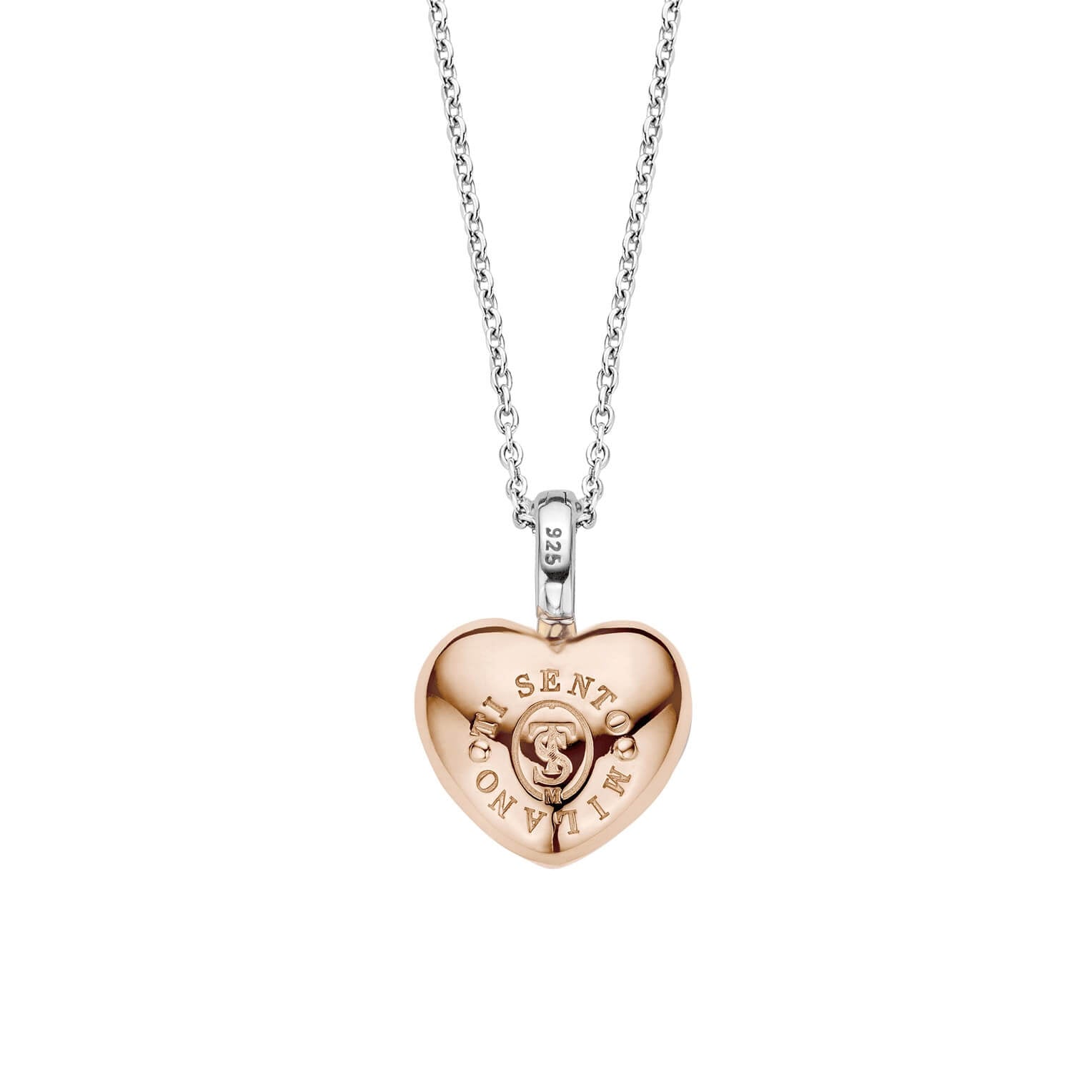 Rose Gold Plated Heart Pendant Necklace