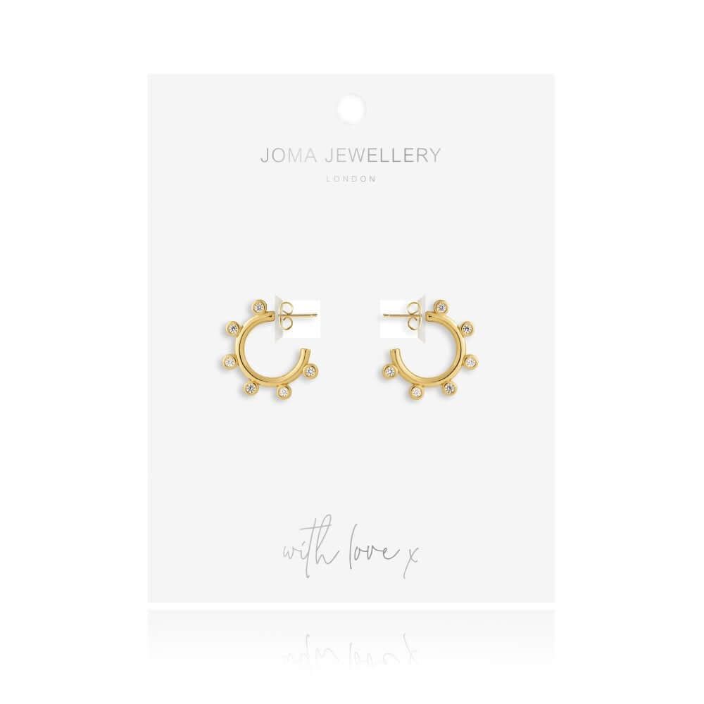 Zahra | Gold | CZ Hoop | Earrings