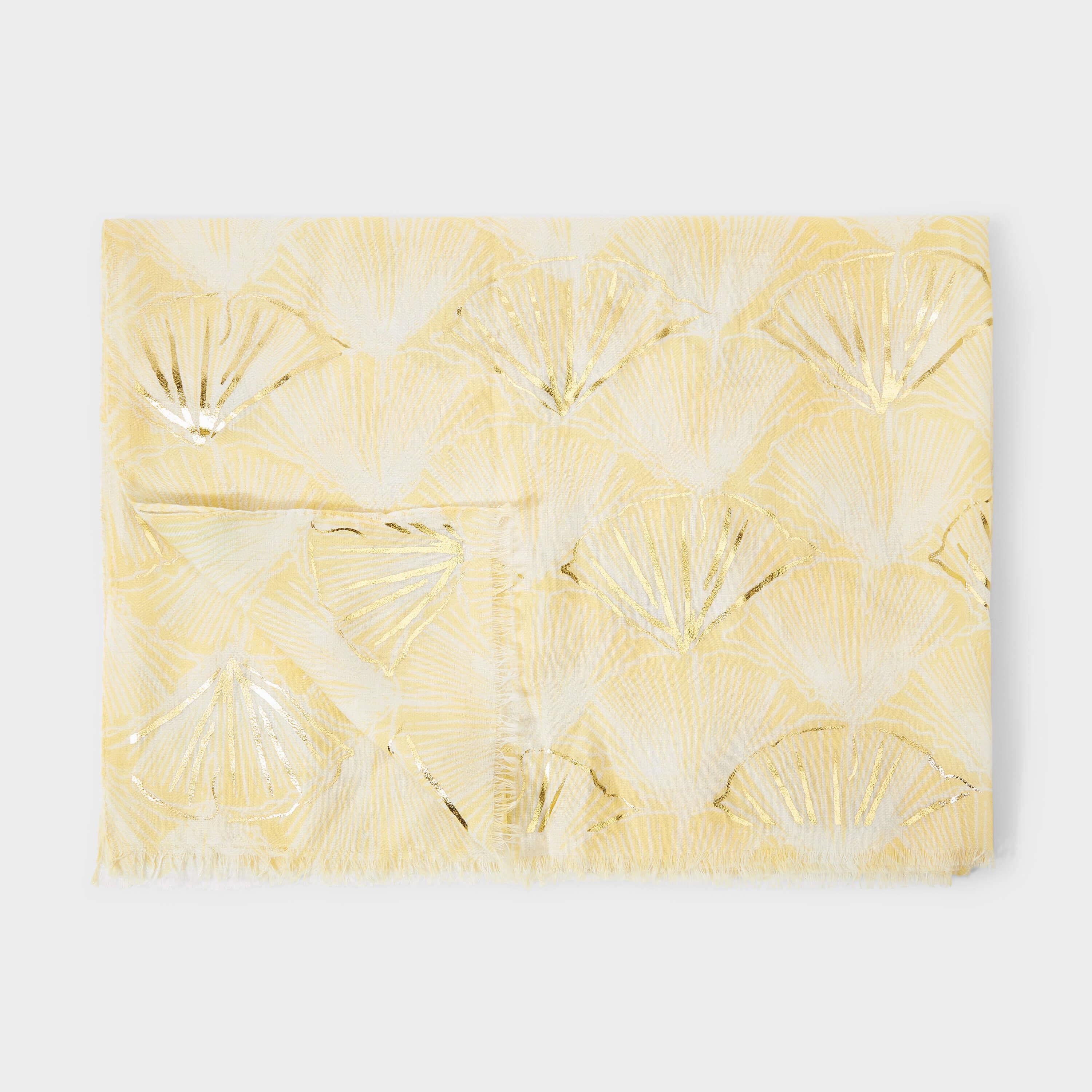Shell | Yellow/ White/ Gold | 184 X 86cm