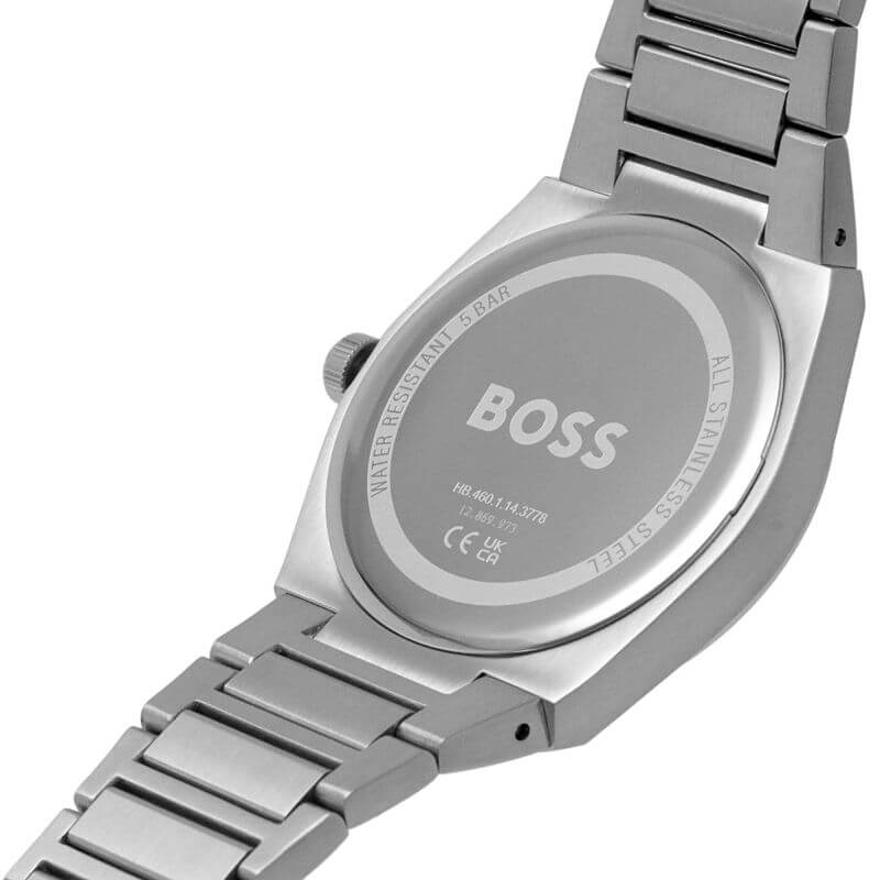 Steer SS Bracelet Strap Grey Dial Gents Watch