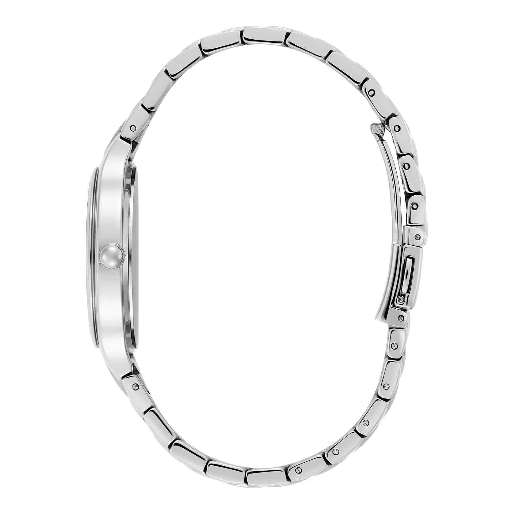 Lea Crystal Light Blush & Silver Bracelet Strap Ladies Watch