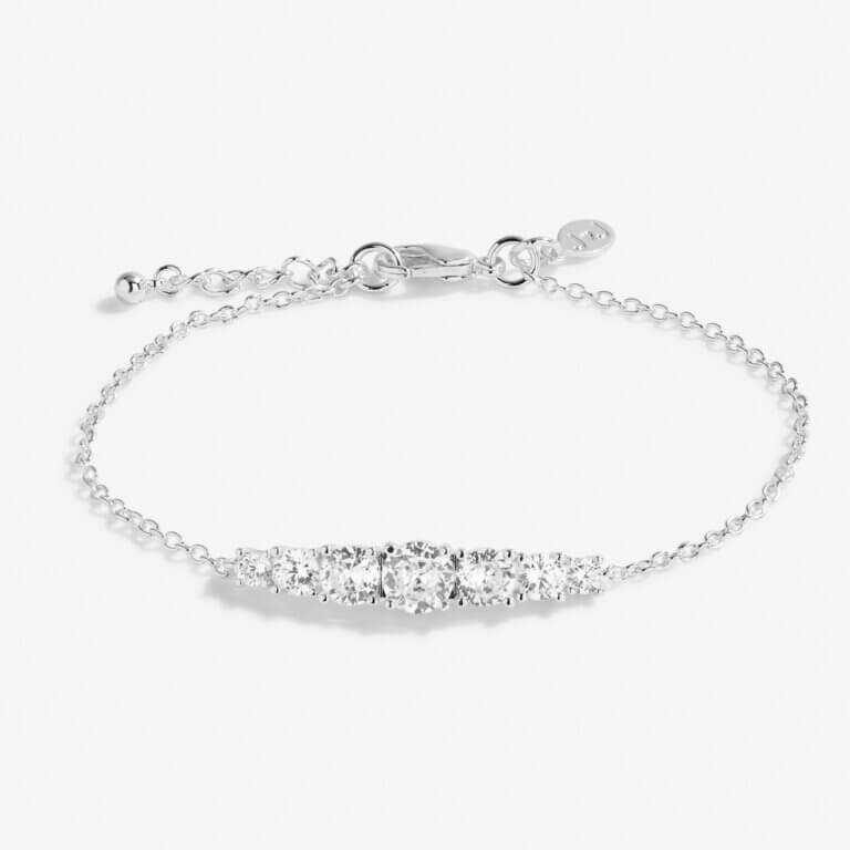 Sienna Sparkle | Graduating Crystal Bracelet | Silver | Bracelet | 18cm + 3cm Extender