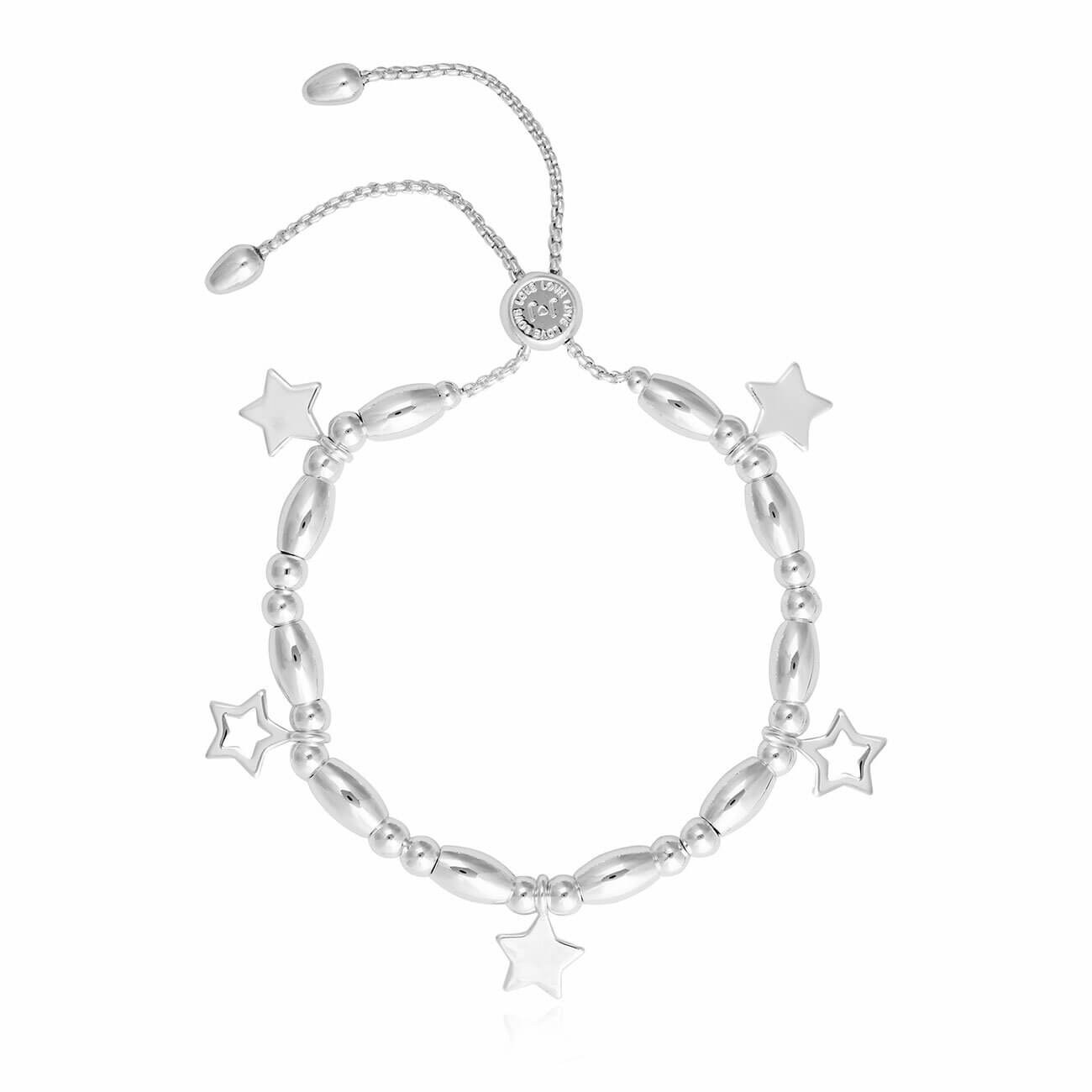 Bracelet Bar Stars Silver Adjustable Bracelet