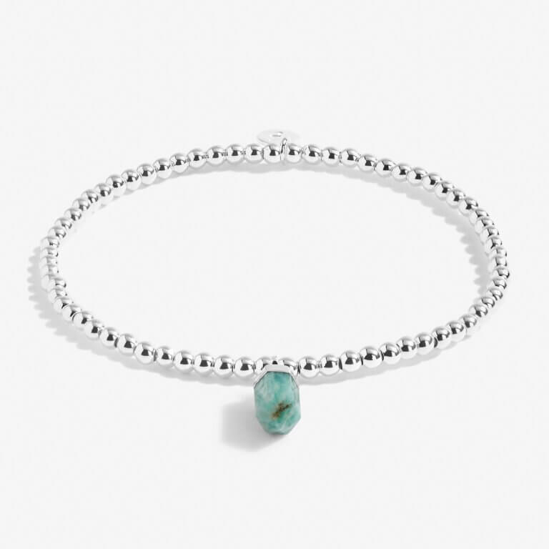 Crystal A Little | Aventurine | Silver | Bracelet | 17.5cm Stretch