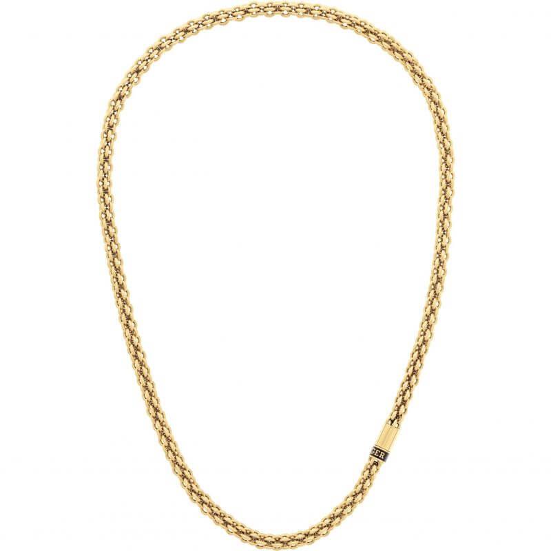 Intertwined Circles Chain Gold Plated Necklace
