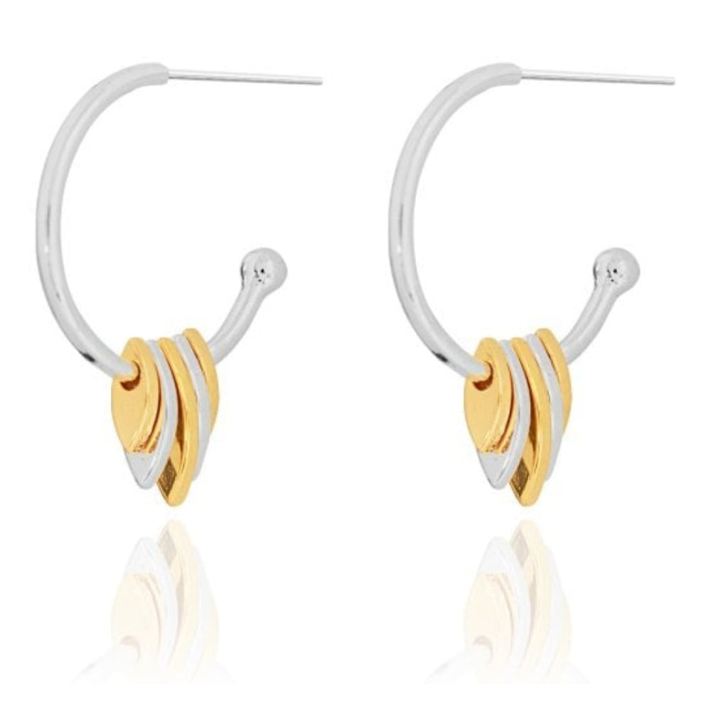 Olia | Two Tone Hoops