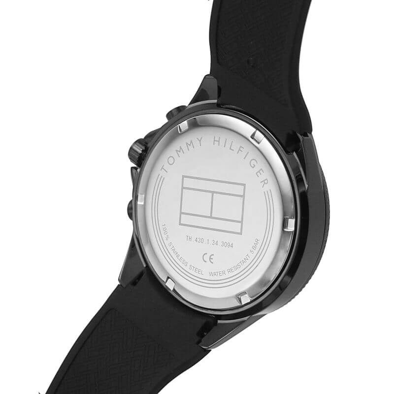Aiden Sport Ionic Plated Black Steel Gents Watch