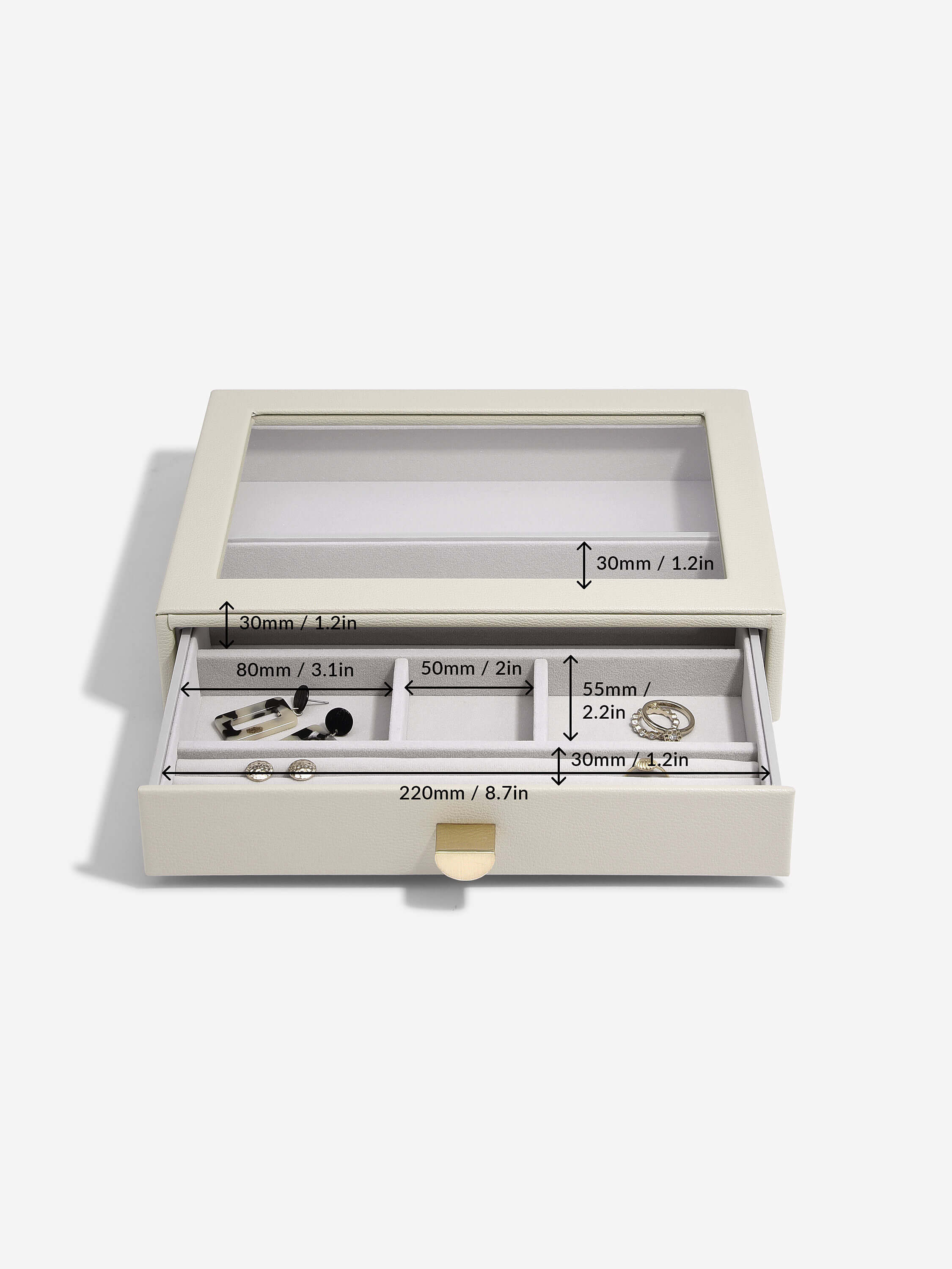 Pebble Oatmeal Classic Drawer Set Of 4