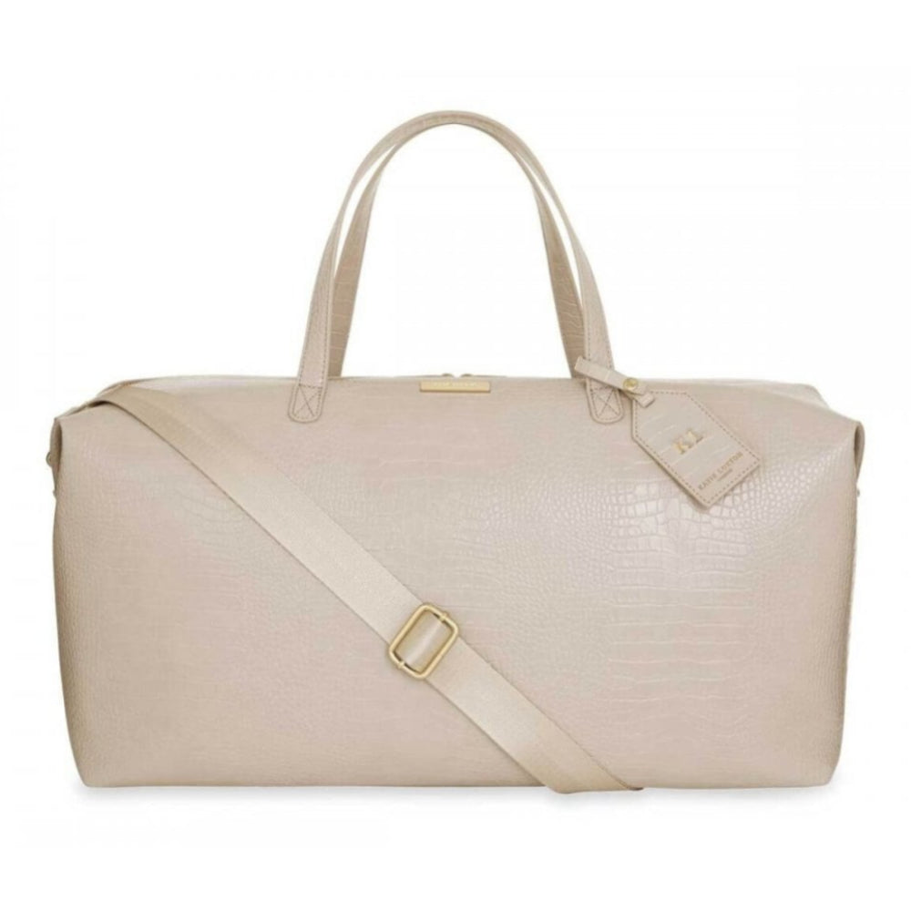 Celine Faux Croc Weekend Holdall Bag | Oyster Grey | 30 X 53 X 25cm