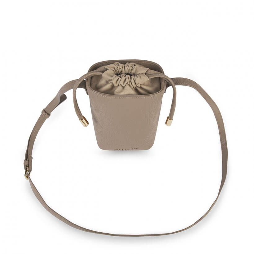 Cece Drawstring Crossbody Bag | Taupe