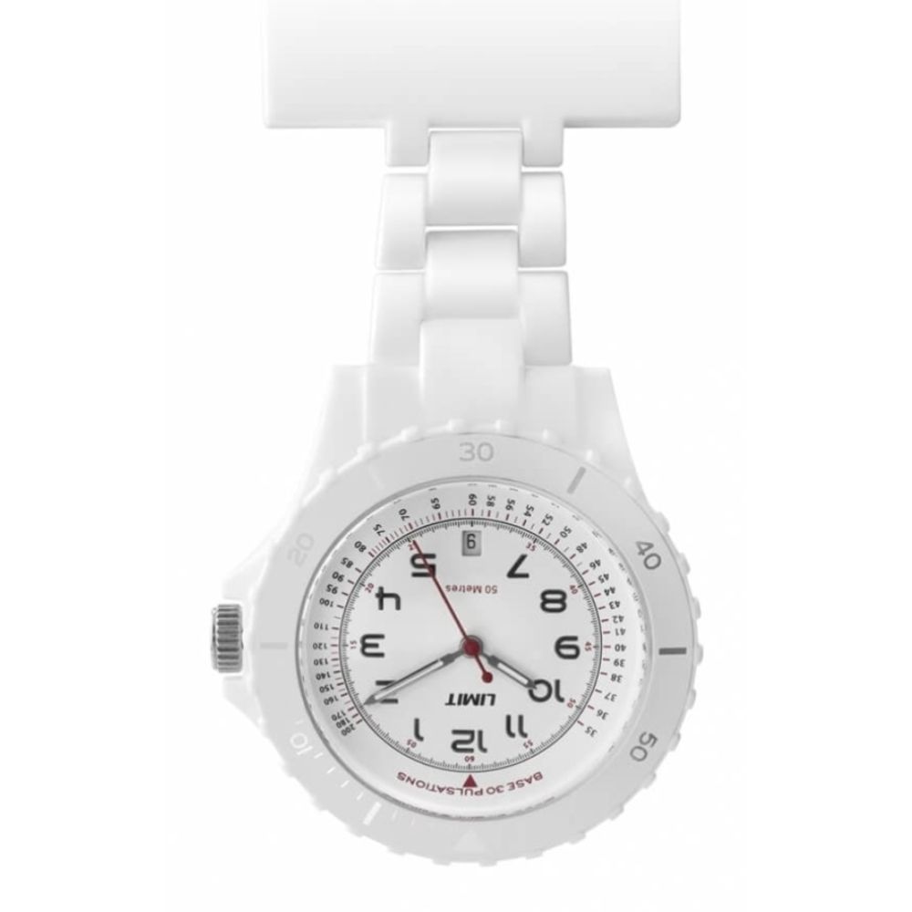 White Resin Nurse Fob Watch